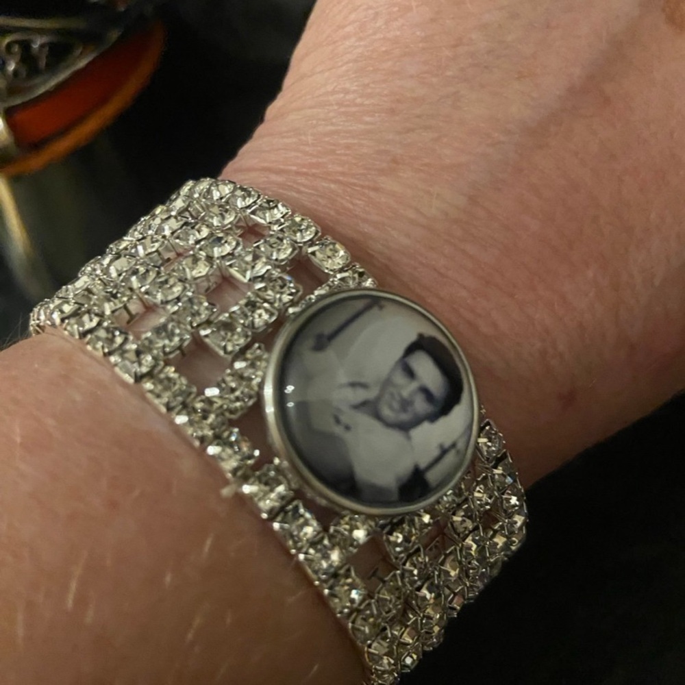 Elvis Bling snap button bracelet